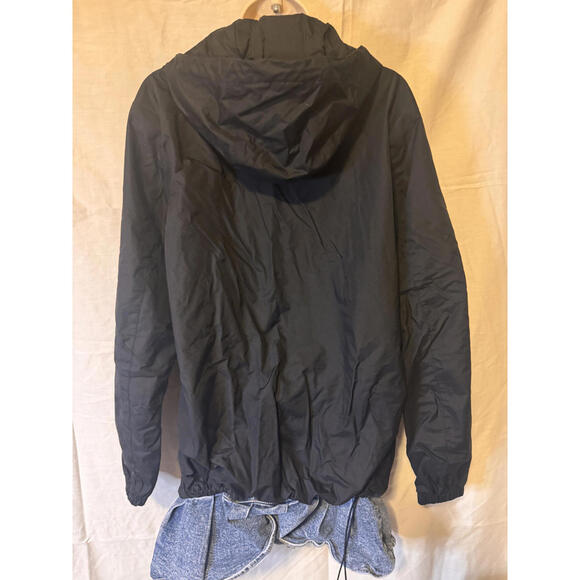 COLUMBIA MEN'S LINED WINDBREAKER BLACK HOODED JACKET SIZE L - Picture 5 of 11